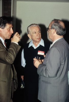 Ivan Sanders and Gyula Nyikos at the reception