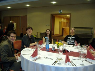 Husband of Zina Bozzay, Adriana Varga, Zina and Guest