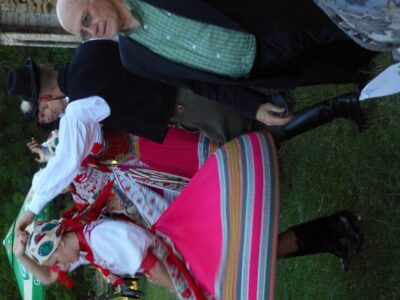 Kálmán Magyar watching the dancers