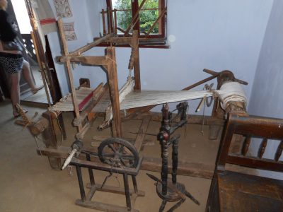 Traditional interior of the folk art house