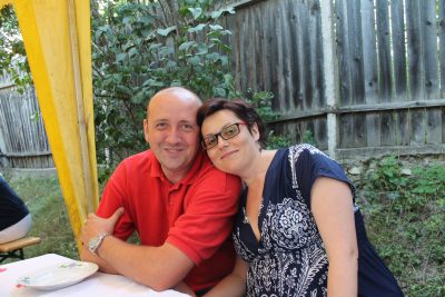 Borbála Zsemlyei and husband
