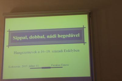 Slide from Emese Fazakas's presentation